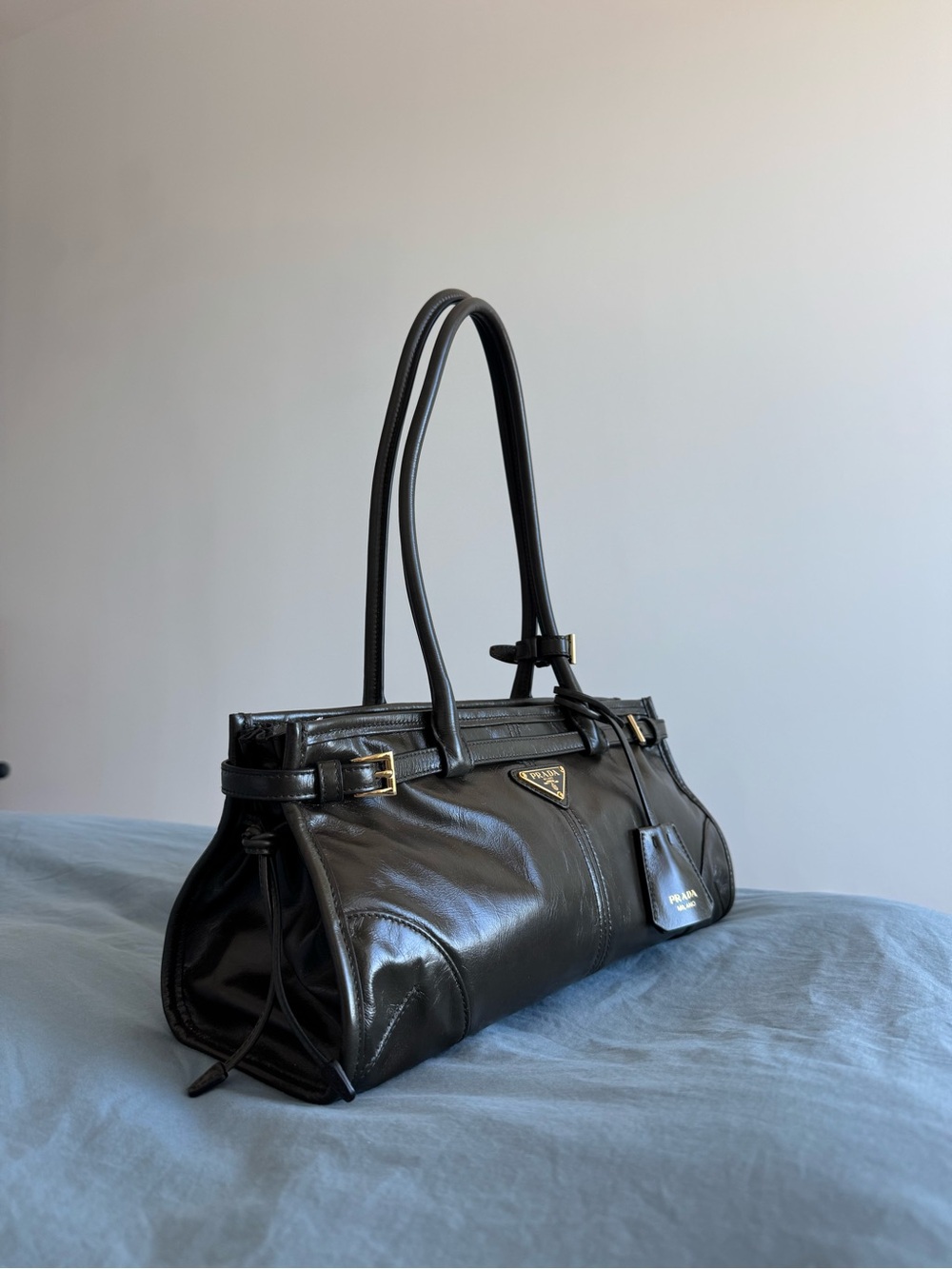 **Brand New with Tags** Prada Medium Bonnie in Forest/Selva, Gold Hardware - Picture 4 of 10